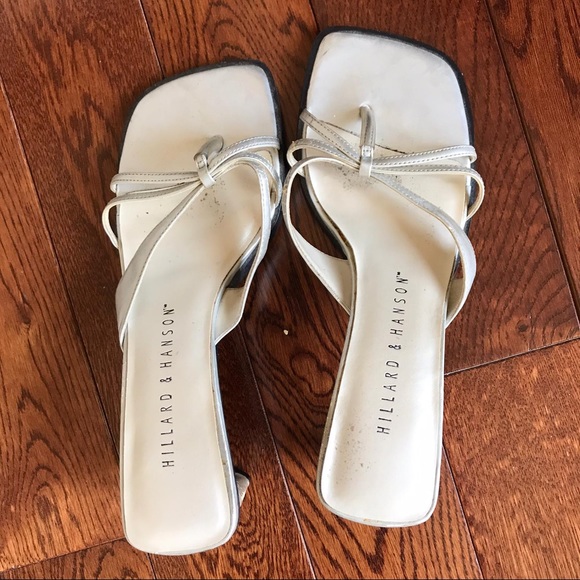 Hillard & Hanson White Strappy Square toe Sandals - Picture 12 of 12